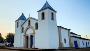 Igreja Nossa Senhora da Natividade, um dos pontos de encontro do Festejo do Divino Esprito Santo -